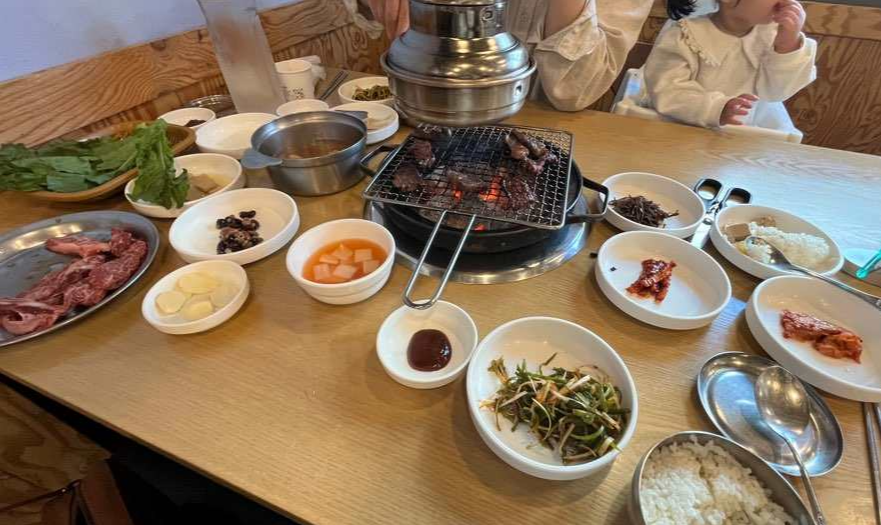 경주 영양숯불갈비 한우 갈비살 양념구이
