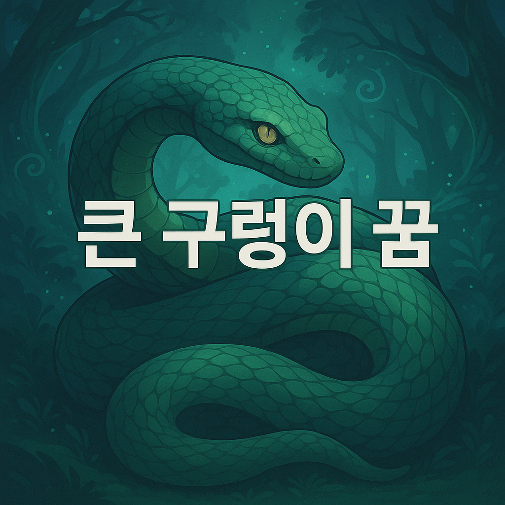 큰 구렁이 꿈 해몽
