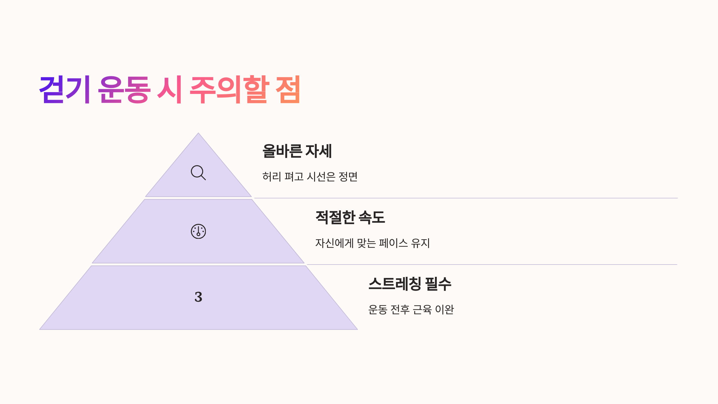 ⚠️ 걷기 운동 시 주의할 점