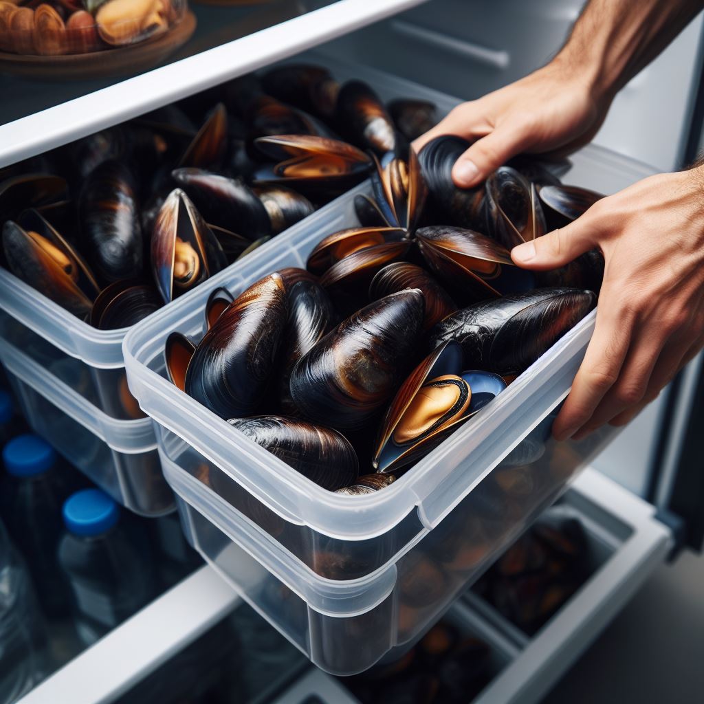 홍합 보관