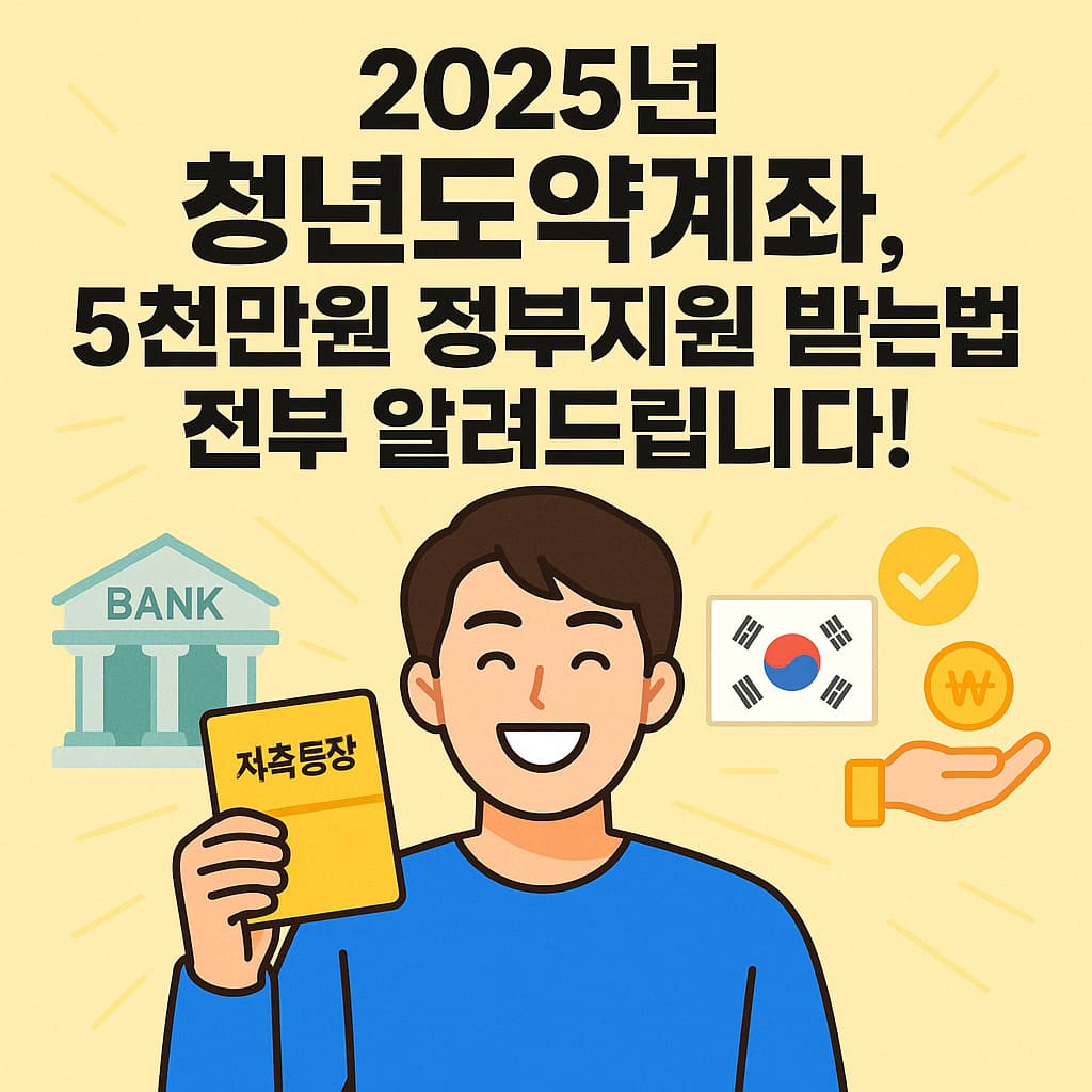 2025년 청년도약계좌 제도 핵심 안내 이미지