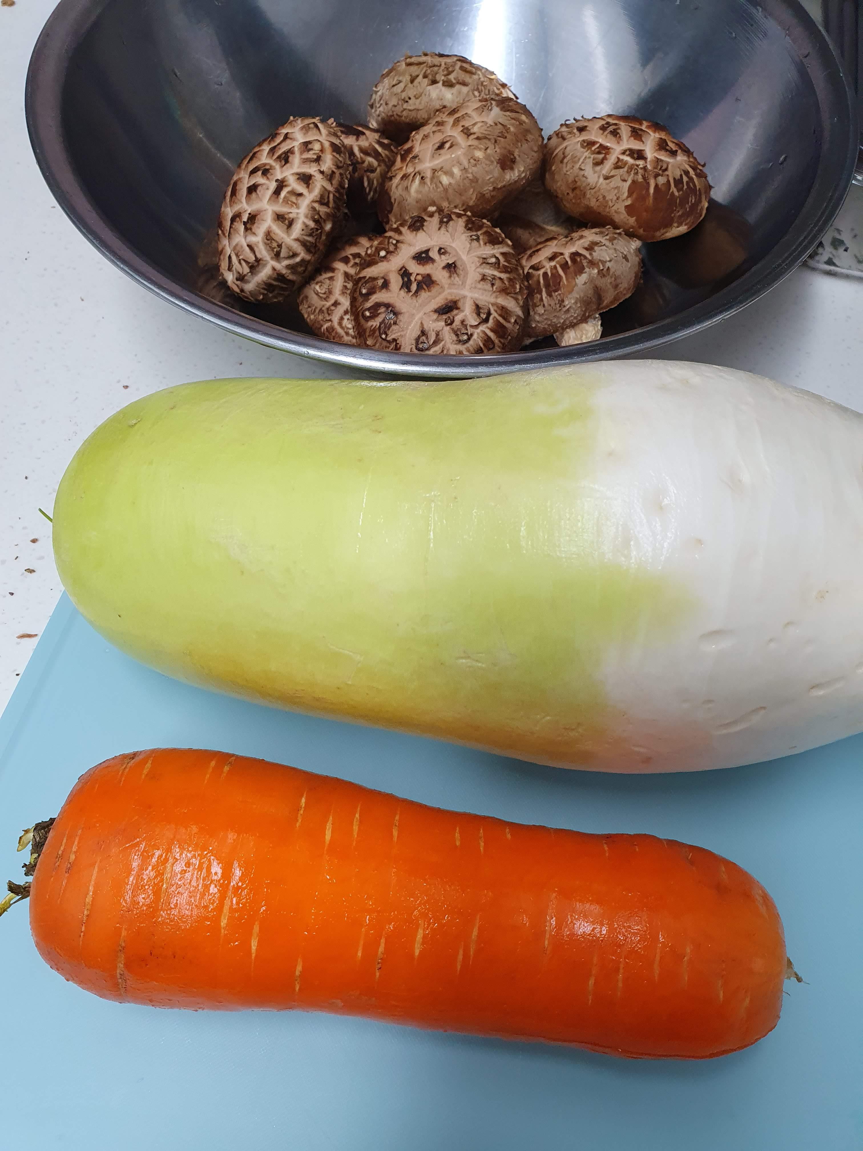 소갈비찜 고명 당근