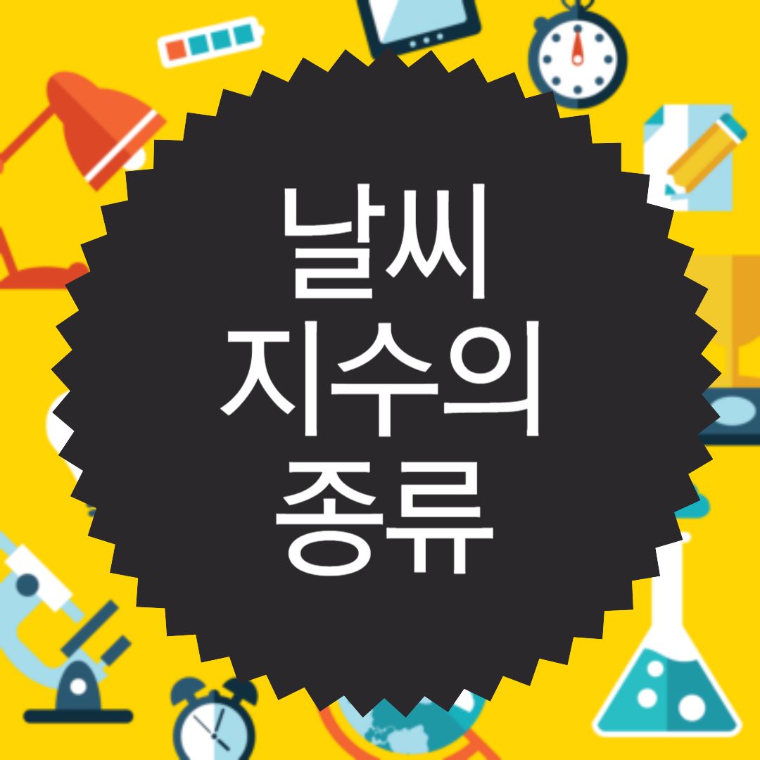 날씨 지수의 종류