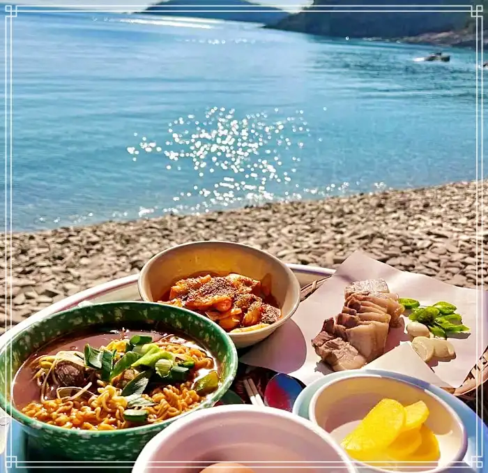 군산 선유도 맛집 해변 오션뷰 삼겹살