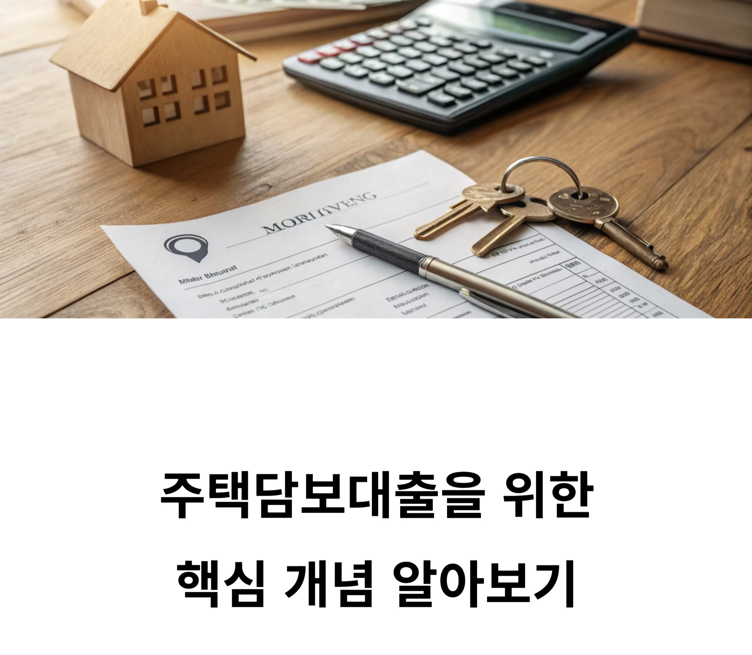 주택담보대출 핵심 개념 정리
