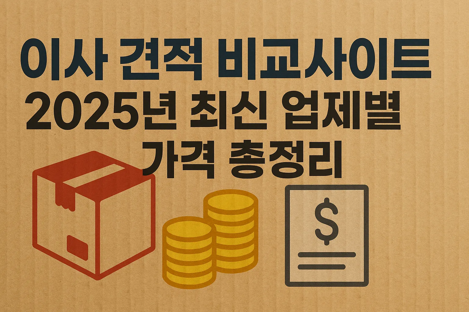 이사 견적 비교사이트 2025년 최신 업체별 가격 총정리