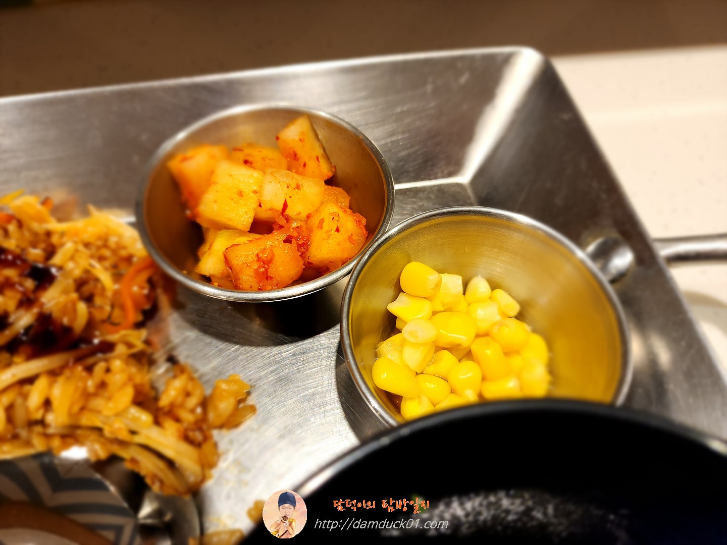 깍두기, 캔옥수수