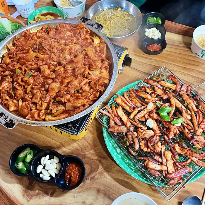 포항 죽도시장 맛집 전국 택배 밀키트 한돈 삼겹살 주물럭 오징어불고기