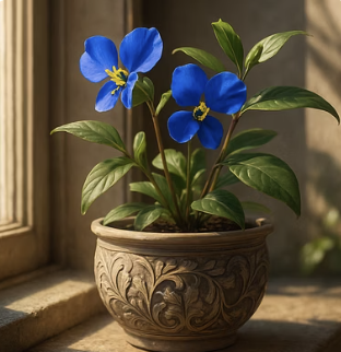 화분에서도 잘 자랄까? 실내 달개비꽃 키우기 4계절 관리법