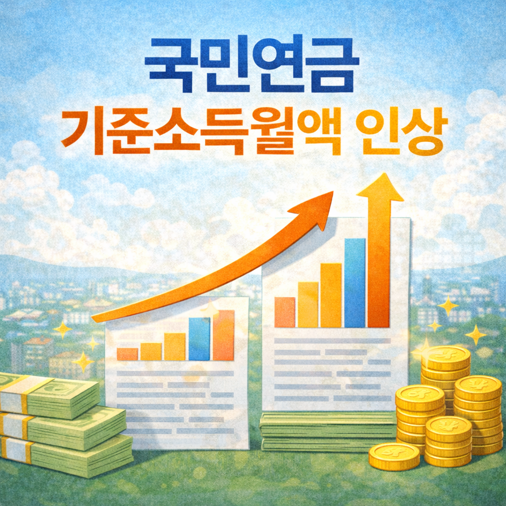 2026년 7월 국민연금 기준소득월액 인상 나도 보험료 더 내야 할까?