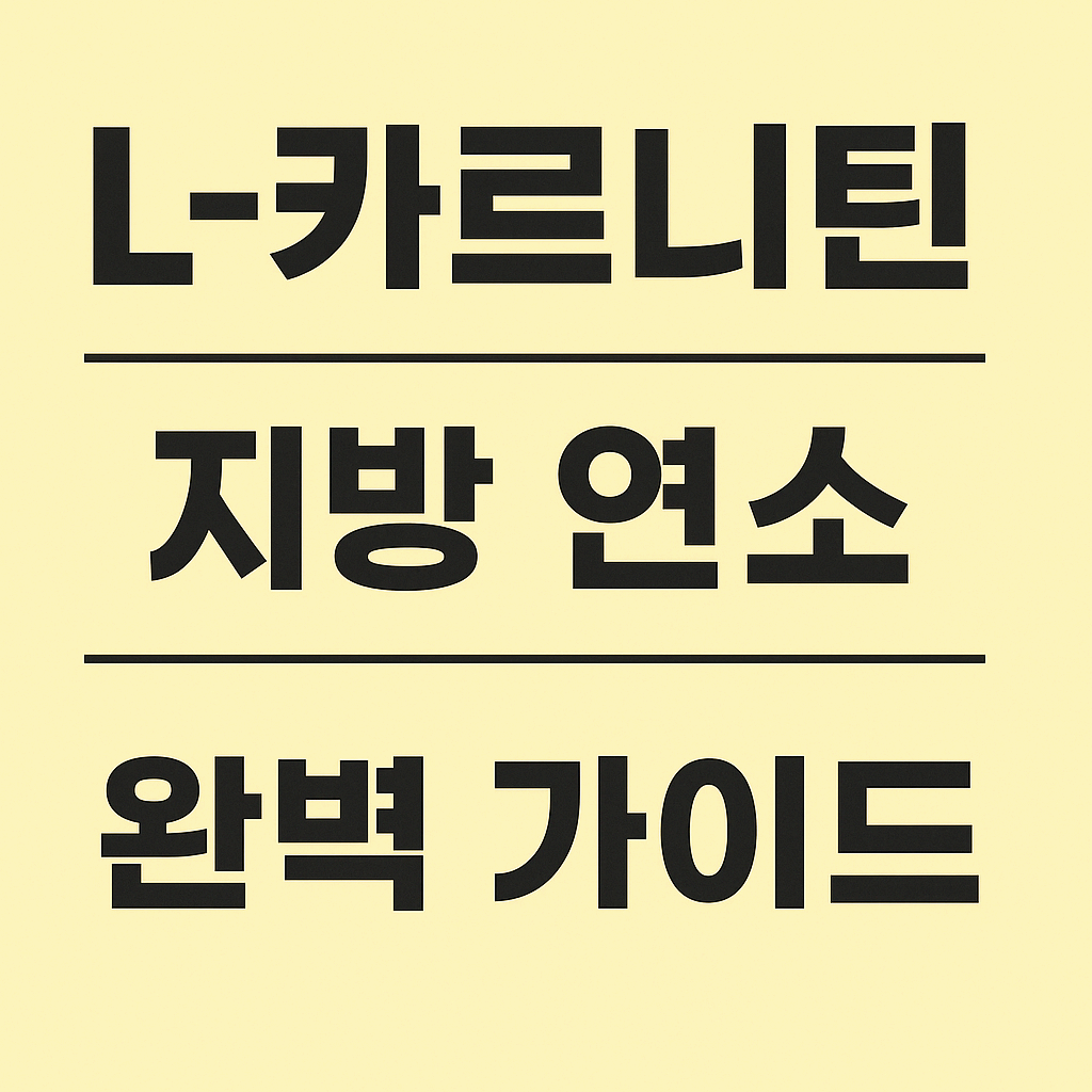 L-카르니틴 다이어트용 추천 제품 TOP 5와
복용 시 주의해야 할 약물 상호작용,
