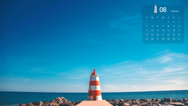 2024년 8월 달력 바탕화면