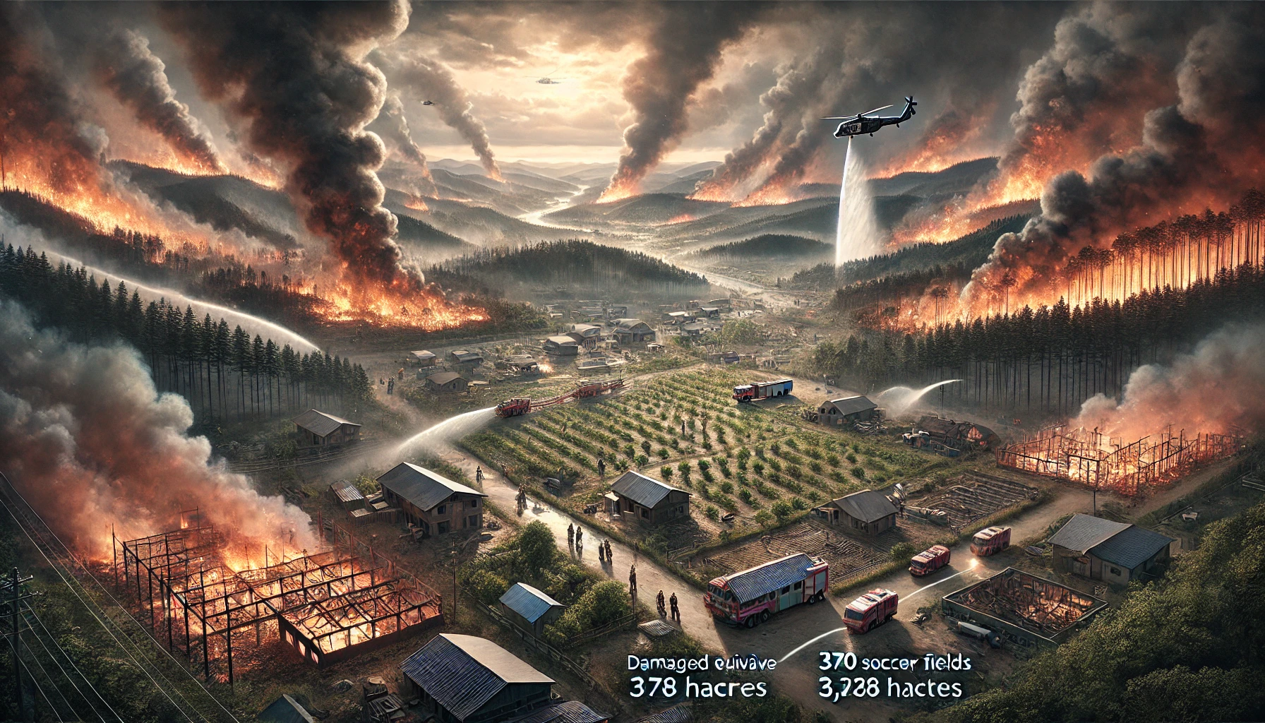 대형산불을 나타내는 이미지