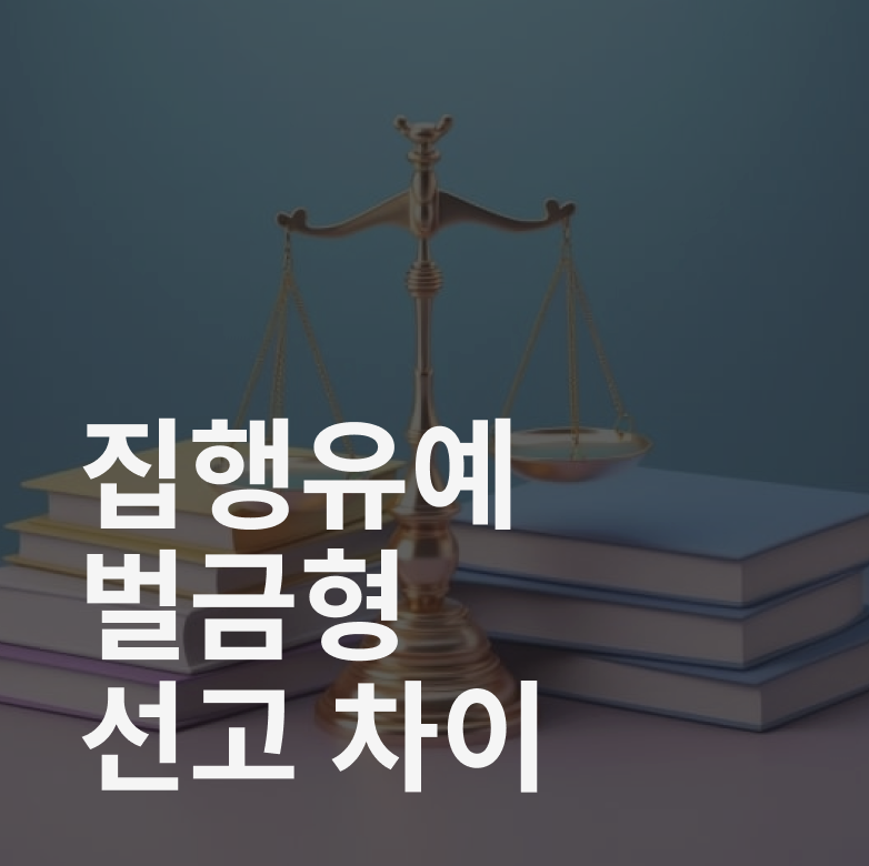 집행유예, 벌금형 차이