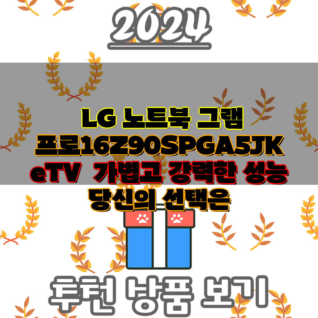LG 노트북 그램 프로16Z90SPGA5JK eTV