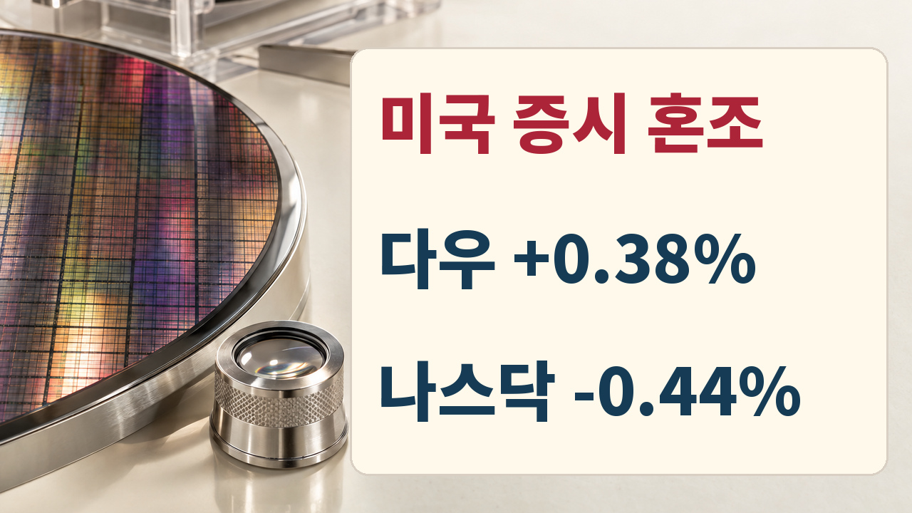 10월 12일 미국 다우와 나스닥종합의 상반된 등락 비교