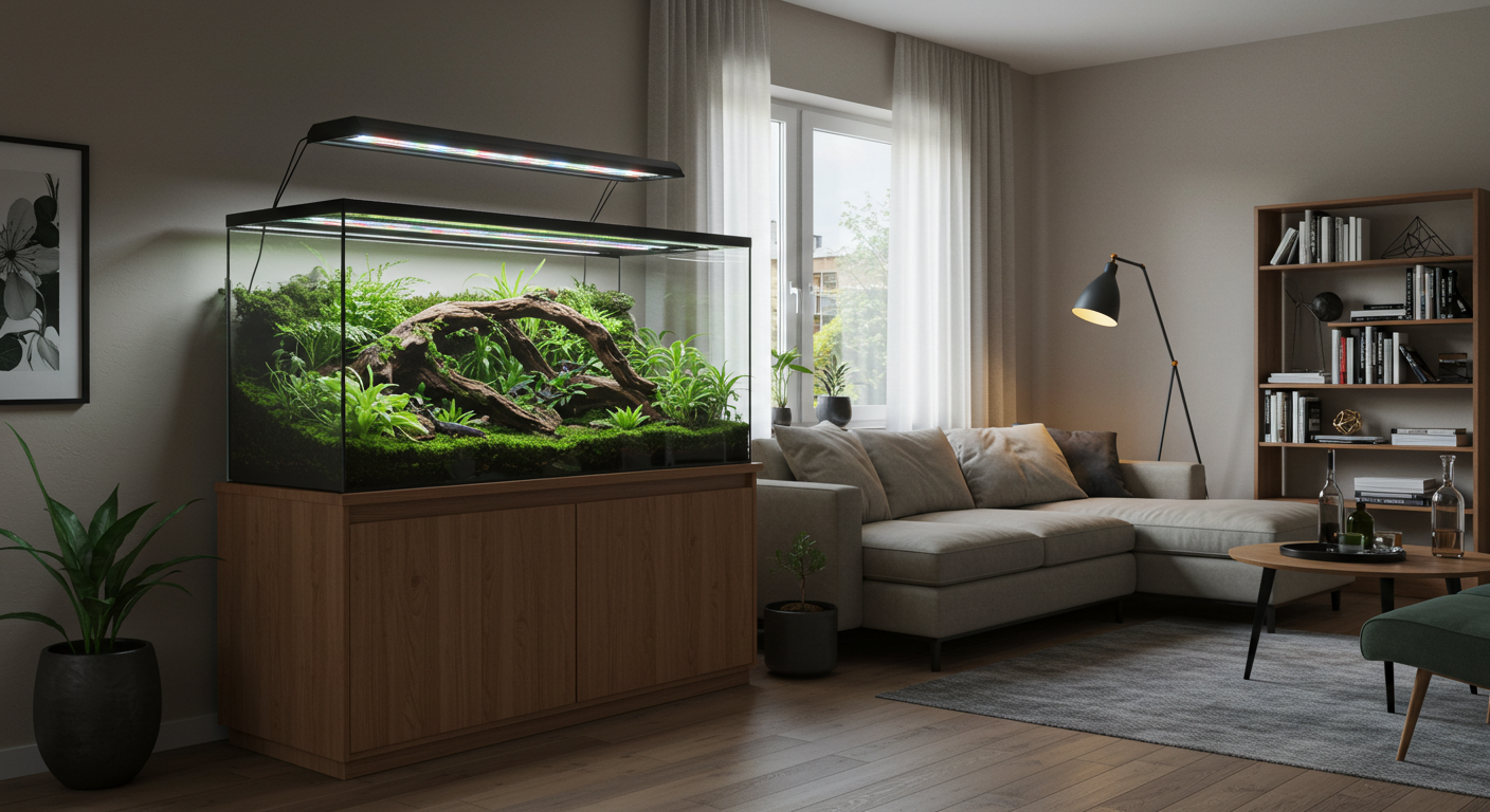 인테리어로 배치된 팔루다리움 사진