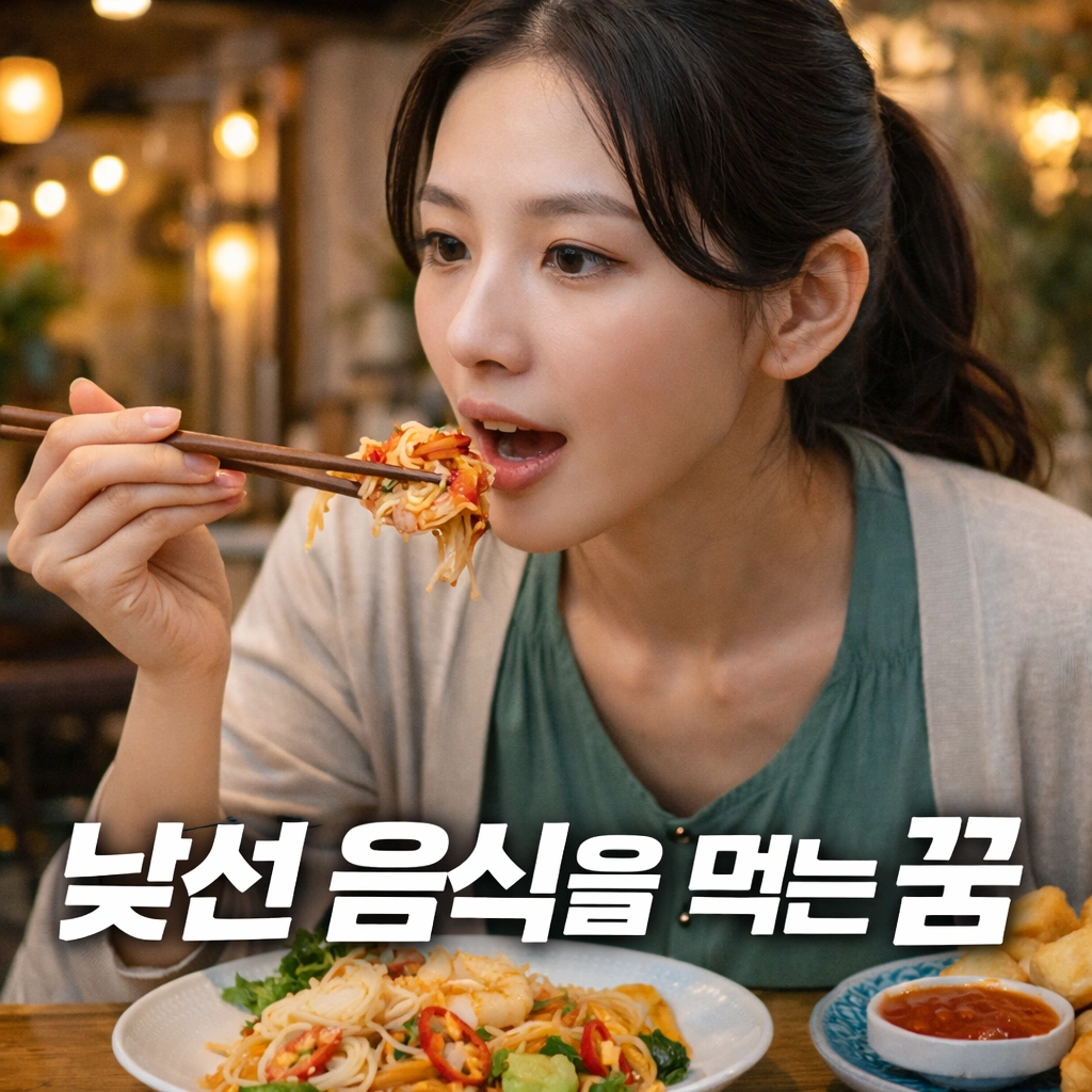 낯선 음식을 먹는 꿈