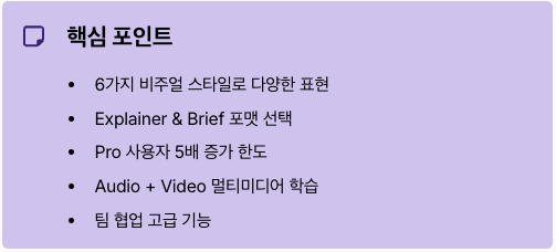 NotebookLM 핵심 포인트 요약 정리