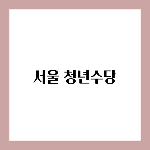 서울 청년수당