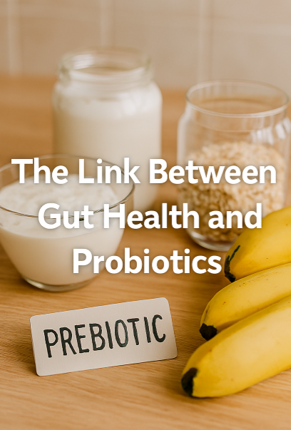 요거트, 귀리, 바나나 같은 프로바이오틱스 식품이 놓여 있는 사진