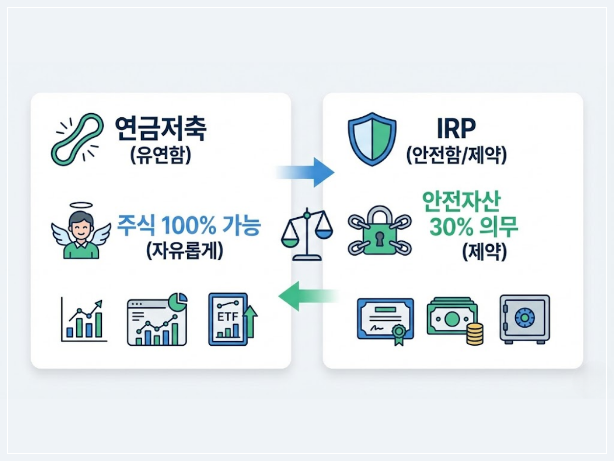 연금저축 vs IRP, 결정적 차이 3가지
