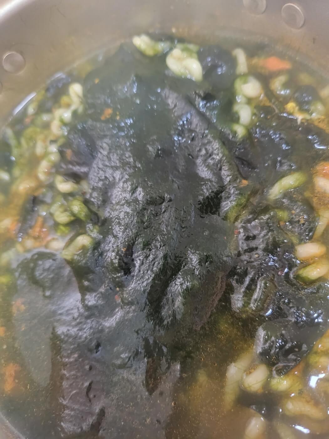 너구리 매생이 라면