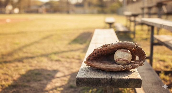 야구공과 글러브 사진