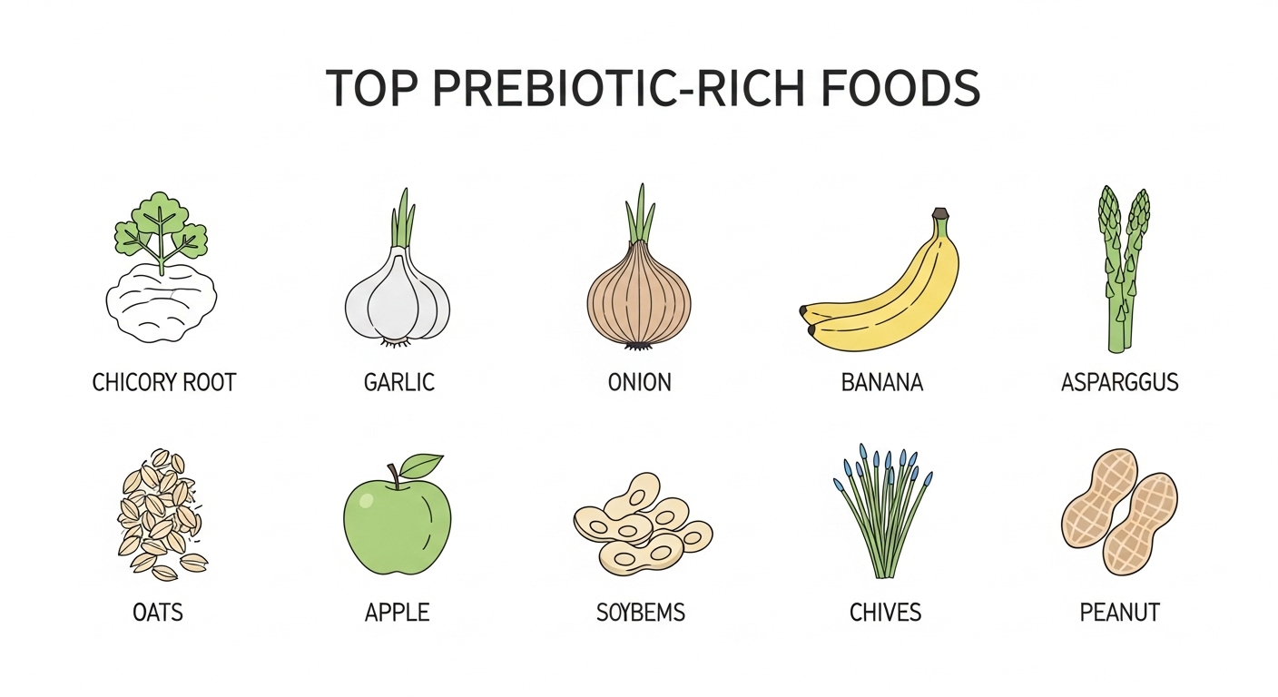 장 건강을 위한 프리바이오틱스 식품 TOP 10과 면역력 강화 비법