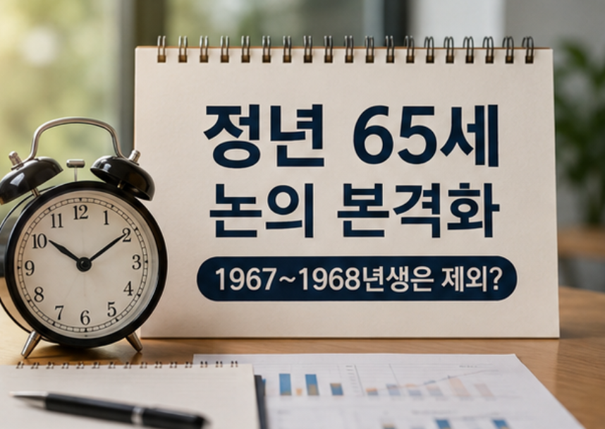 정년연장 빗겨가는 '1967년~1968년생'의 대처 방법 - 퇴직후 재고용, 퇴직금 활용 등 핵심 정리 (2026년 8월)