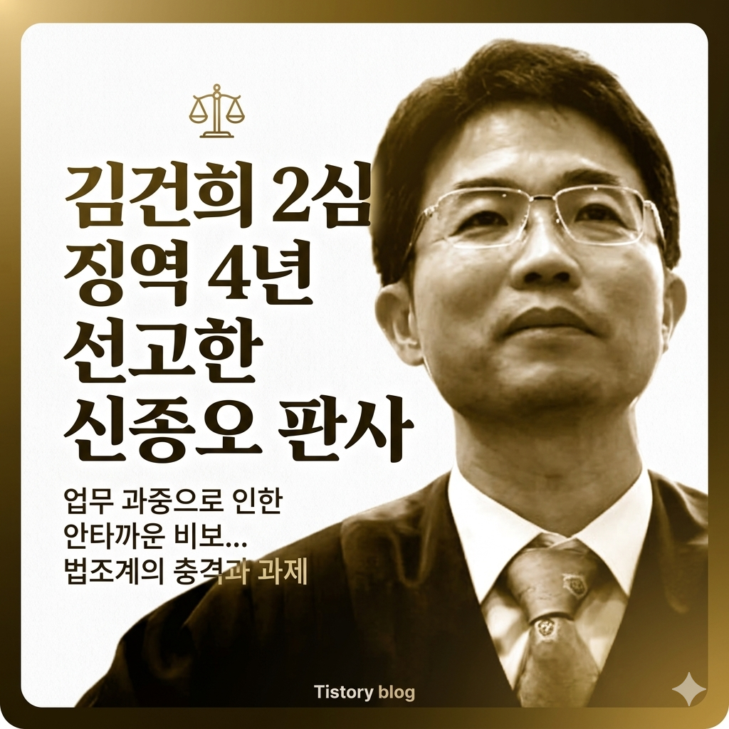 신종오판사 사망 이유 나이 프로필 학력 고향 주요 판결 총정리: 김건희 징역 4년 선고와 유서 내용
