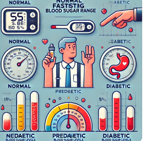공복혈당 정상 범위 차트 (한눈에 보기 쉽게)