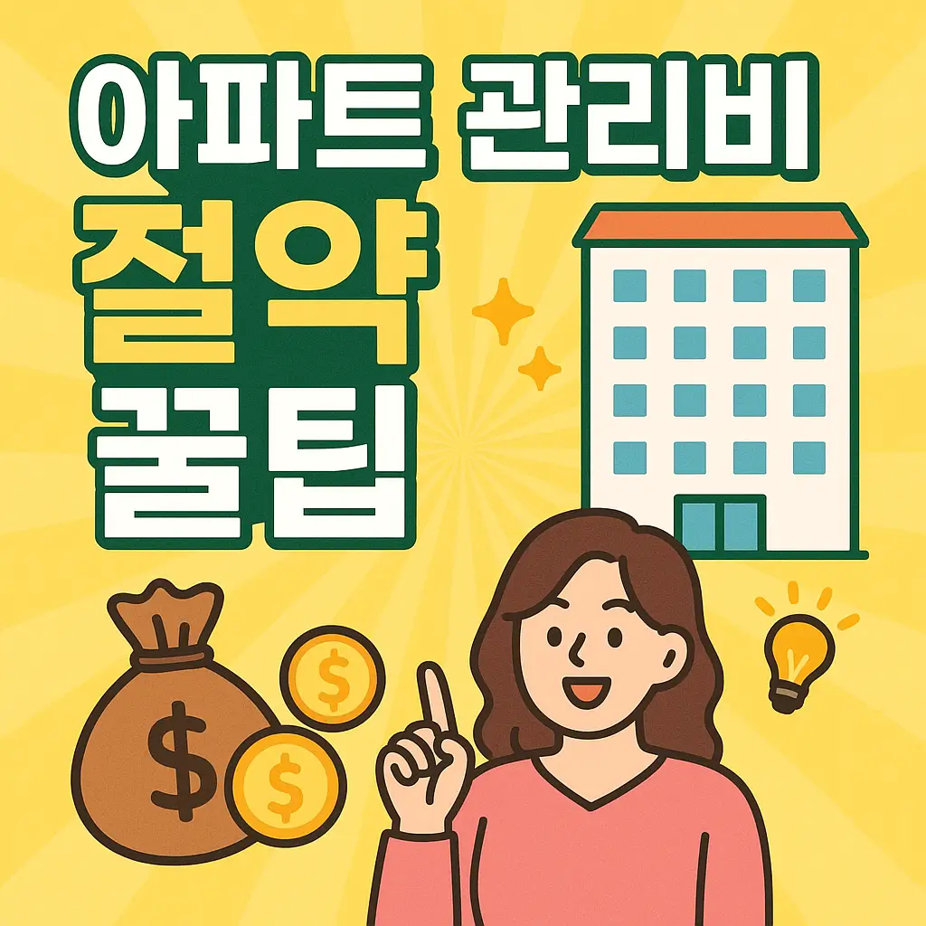 아파트 관리비 절약 꿀팁