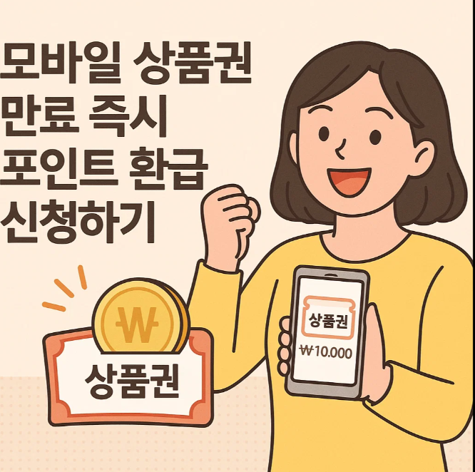 모바일 상품권 만료 즉시 포인트 환급 신청하기
