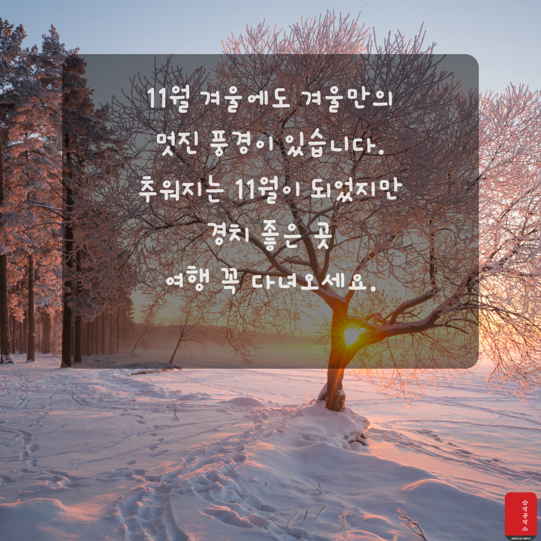 11월 인사말 문구 이미지 모음집