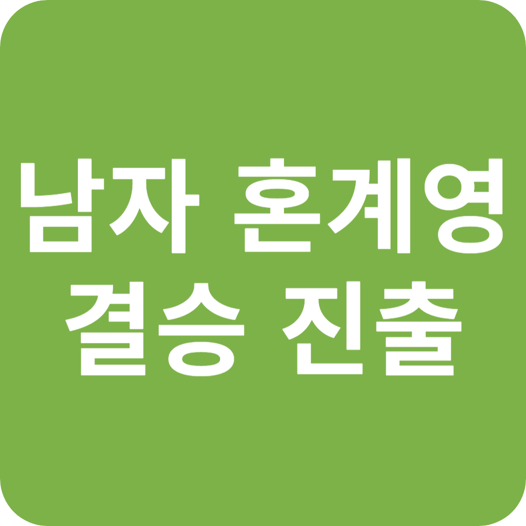 한국 남자 혼계영 세계수영선수권대회 첫 결승 진출