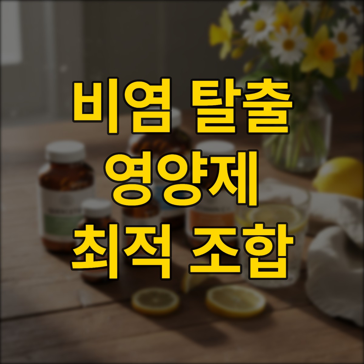 환절기 비염 영양제 조합