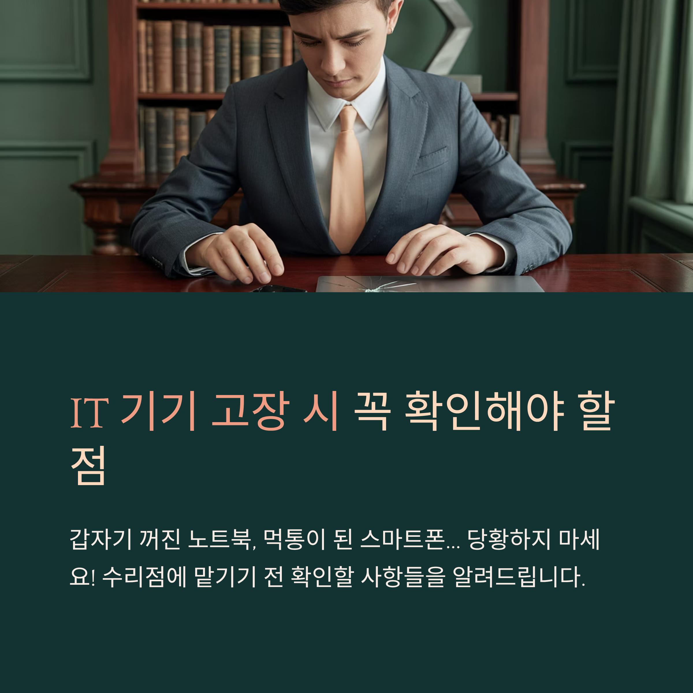 IT 기기 고장 시 꼭 확인해야 할 점