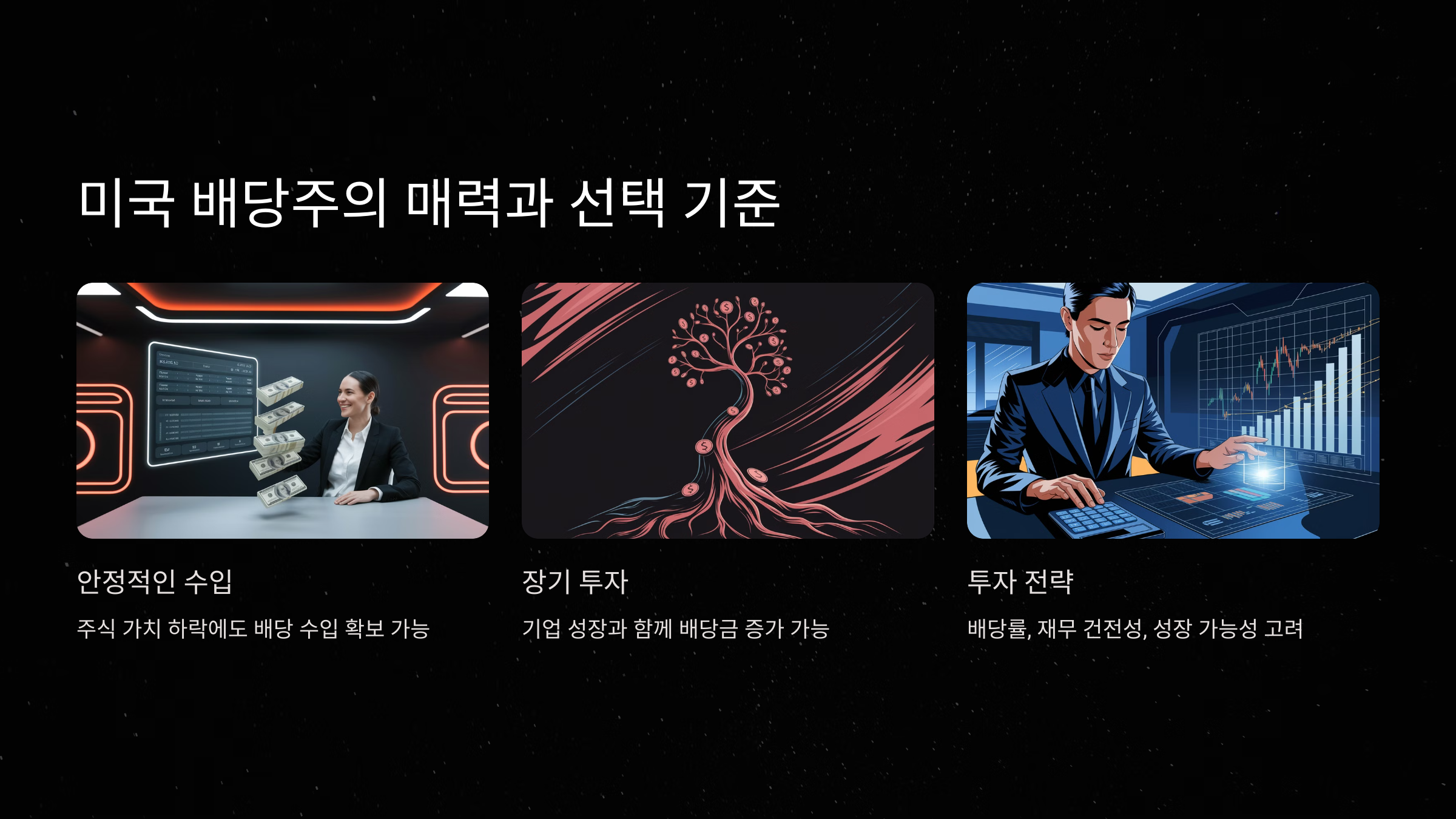 미국 배당주의 매력과 선택 기준