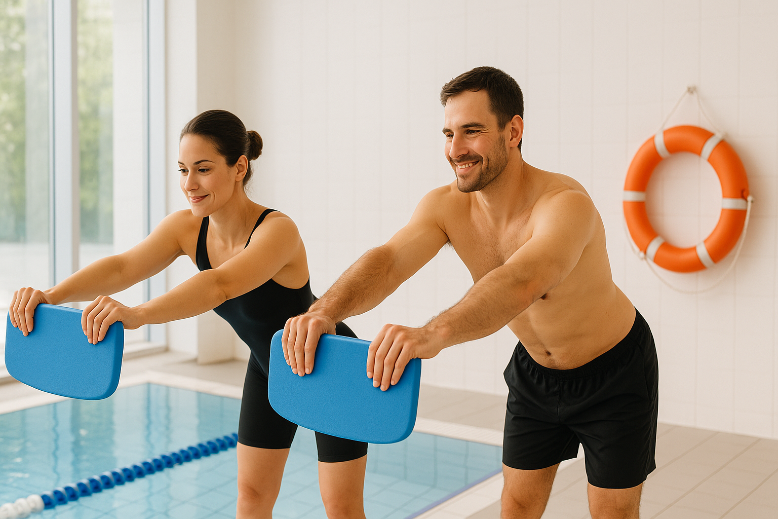 수영 전 배우는 킥보드 스트레칭