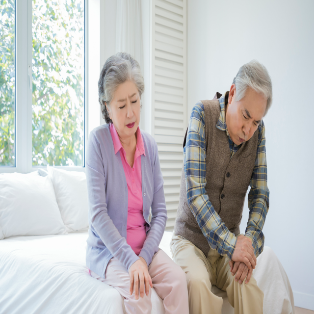 퇴행성 관절염을 앓고 있는 사진