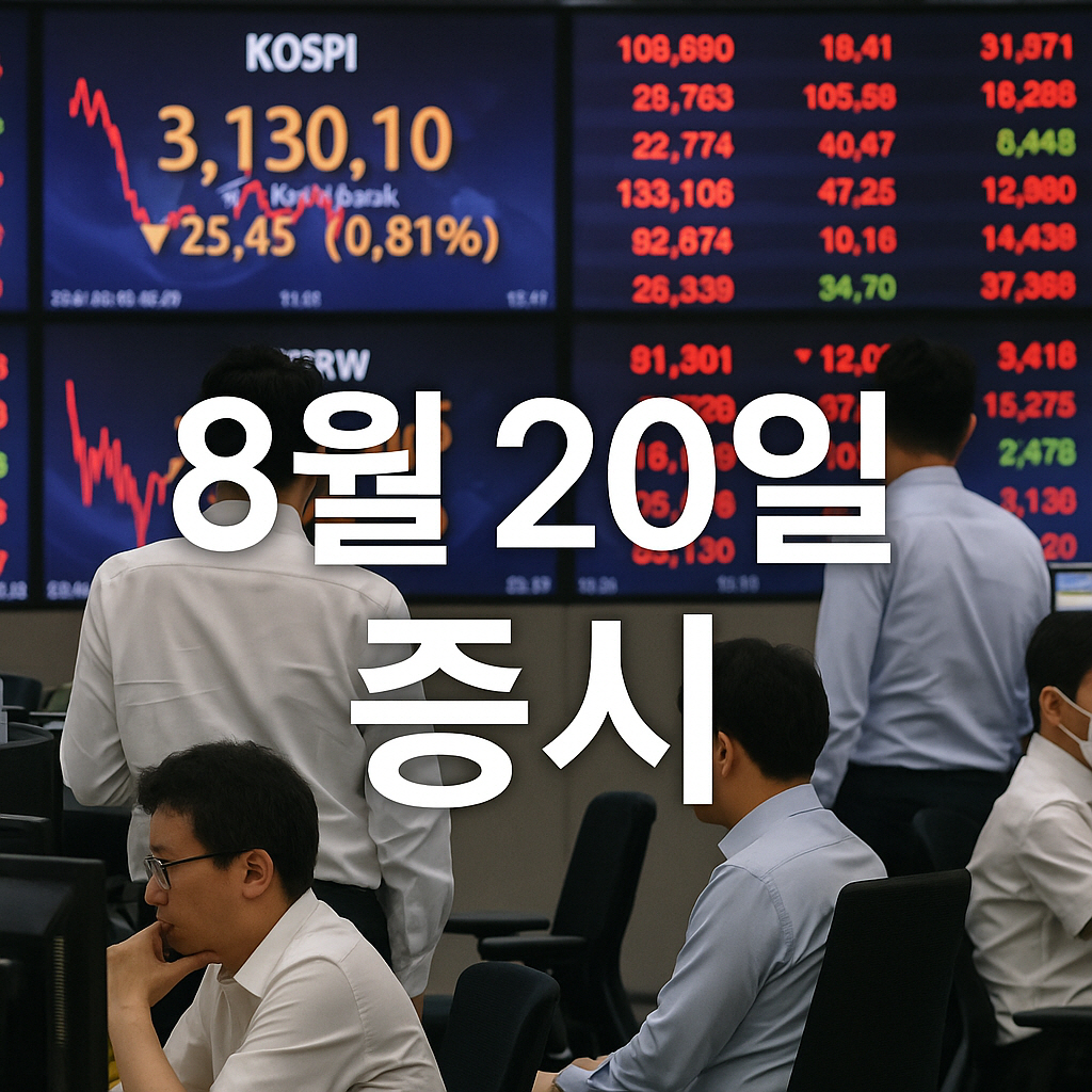 2025년 8월 20일 증시