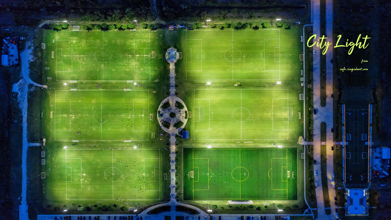 10 축구장 야경 C - City Light 야경배경화면