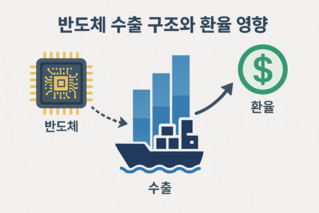 반도체 수출 구조와 환율 영향 관련 사진