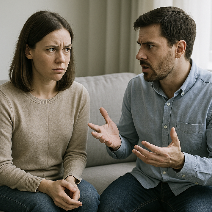 불편한 대화가 이어지는 상황