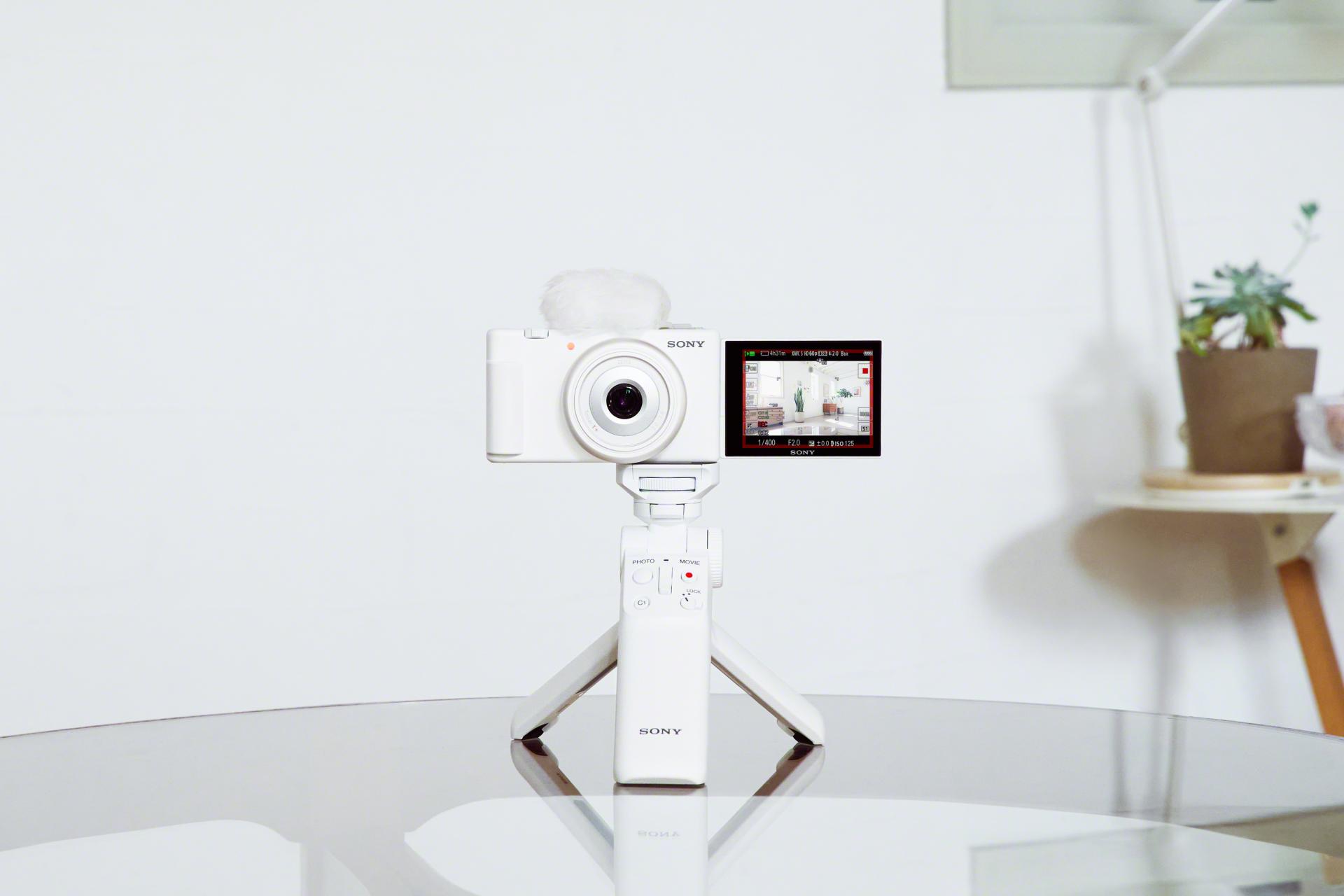 소니 브이로그 카메라 ZV-1F & 무선 블루투스 슈팅그립 GP-VPT2BT