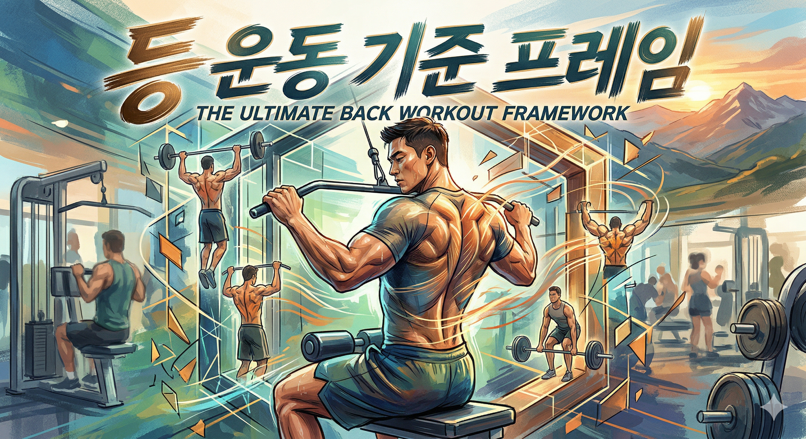 등 운동 기준 프레임