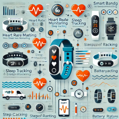 스마트 밴드, 건강 관리 필수템 비교 분석 관련 사진