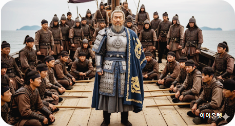 고요 속 장군과 군사들의 눈빛