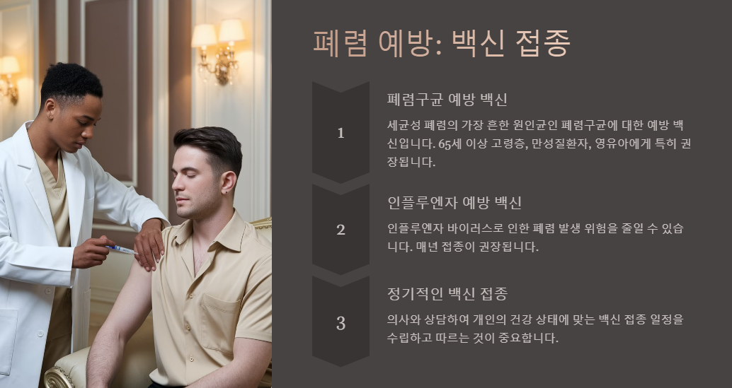 폐렴 예방 백신접종